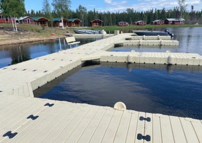 New Dock at Athabasca Fishing Lodges