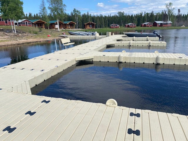 New Dock at Athabasca Fishing Lodges